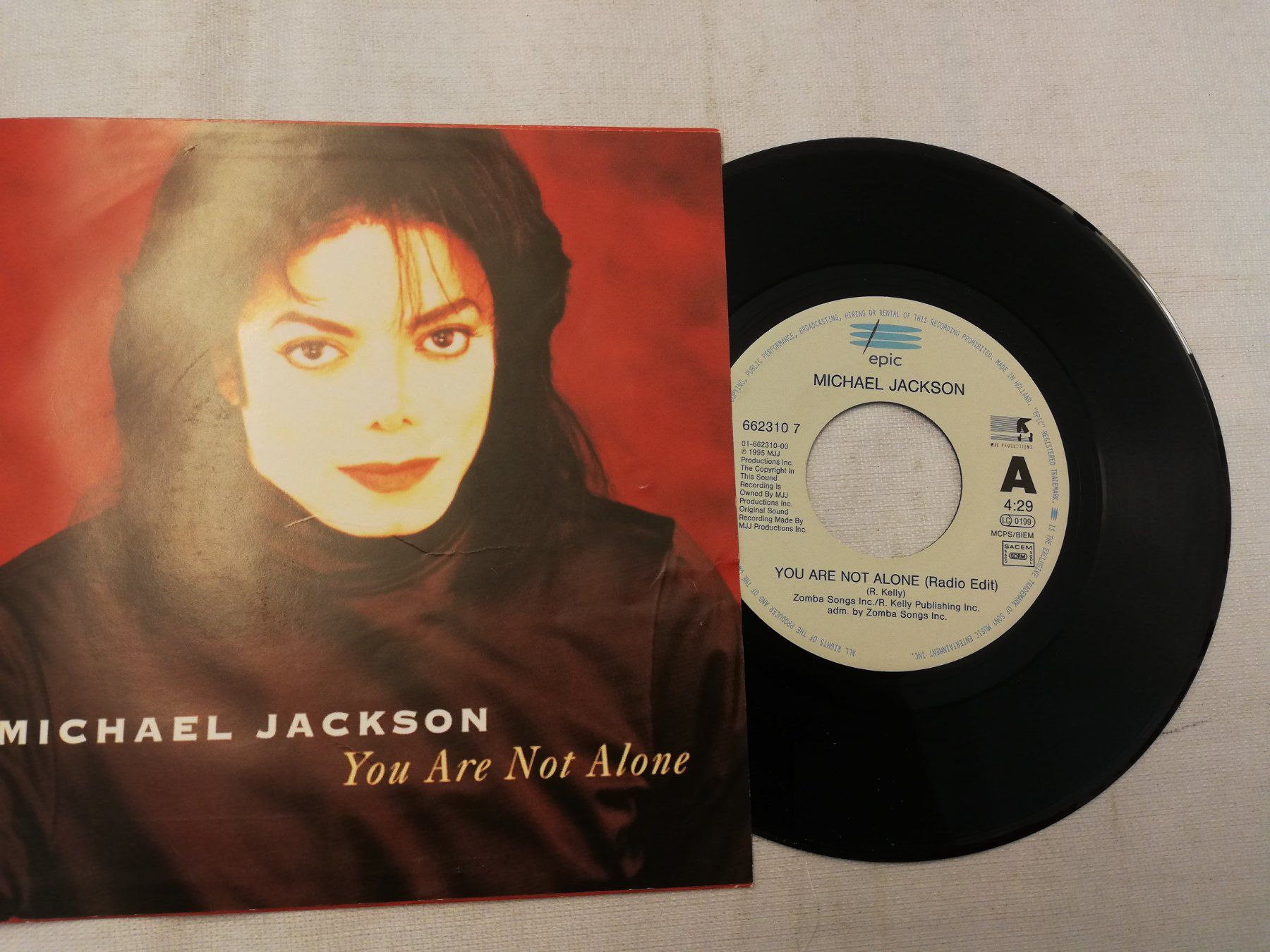 Schallplatten: MICHAEL JACKSON - YOU ARE NOT ALONE (SINGLES 7") – Gebraucht aus Bern von Vinylsound.ch 2