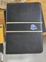 Edle Saphir Tobler Leder-Konferenzmappe A4 mit Rechner - Top
