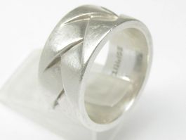 breiter Ring Silber 925 Esprit Zopfmuster Gr. 53
