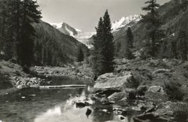 Turtmanntal  VS   -    Landschaft bei Gruben     um 1945