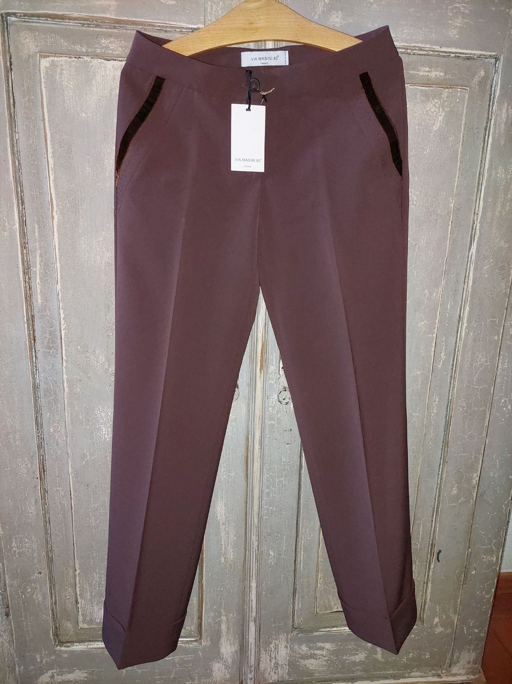 Pantaloni: Via Masini 80 . M608B5 braun 38 – Nuovo e nell'imballaggio originale da Besenbüren venduto da teluride89