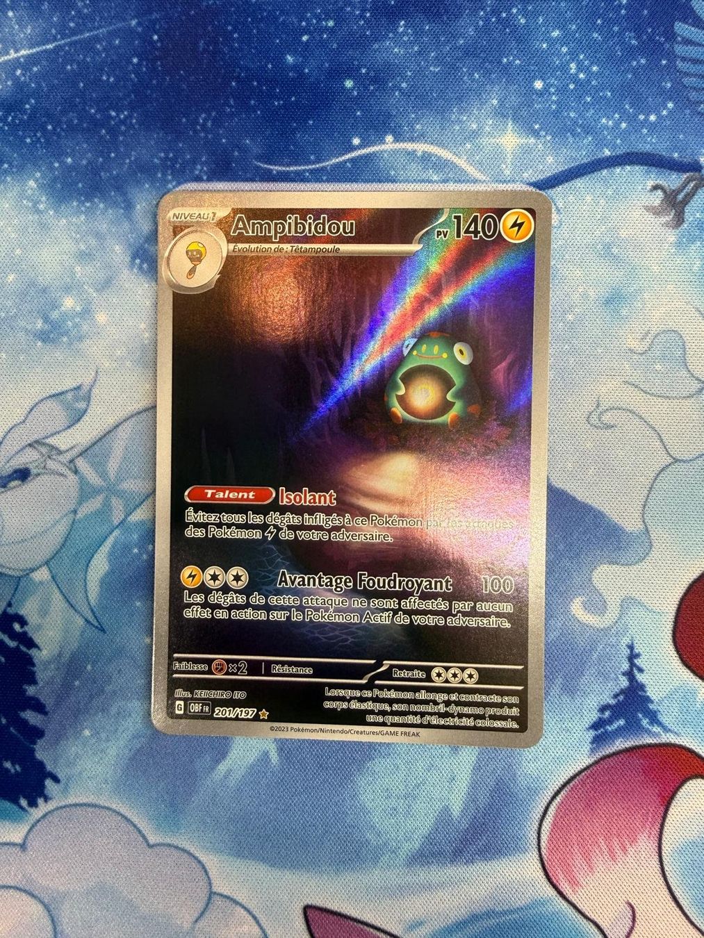 Pokémon Carte collezionabili: Ampibidou AR - OBF 201 FR – Nuovo (secondo la descrizione) da Courgenay venduto da ScamBoxOff