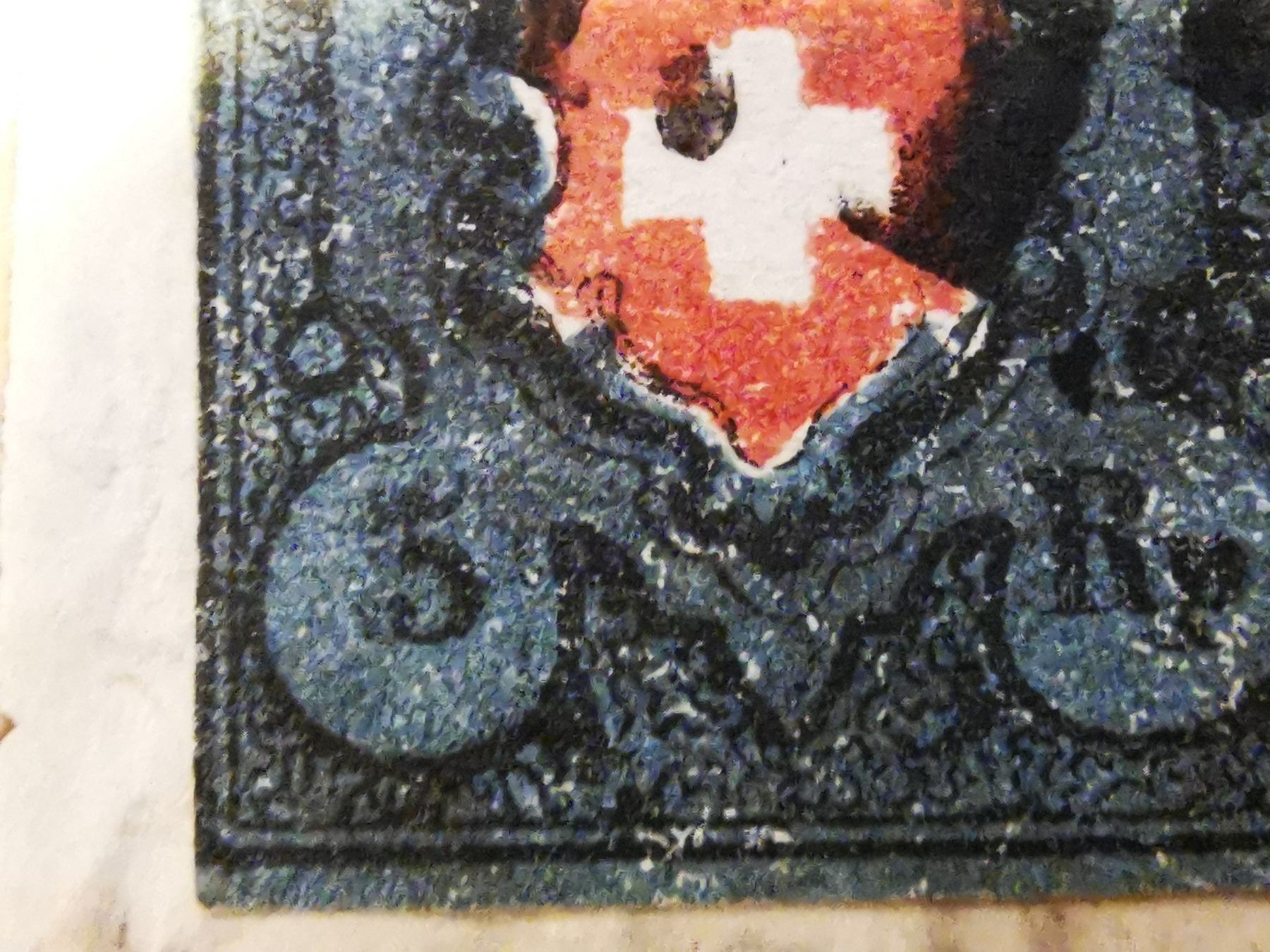 Alle Briefmarken: 15ll Brief Doppeldruck verschoben! – Gebraucht aus Wangen von Abartix