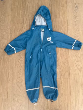 Regenanzug blau mit Kapuze Smafolk Gr. 86-92