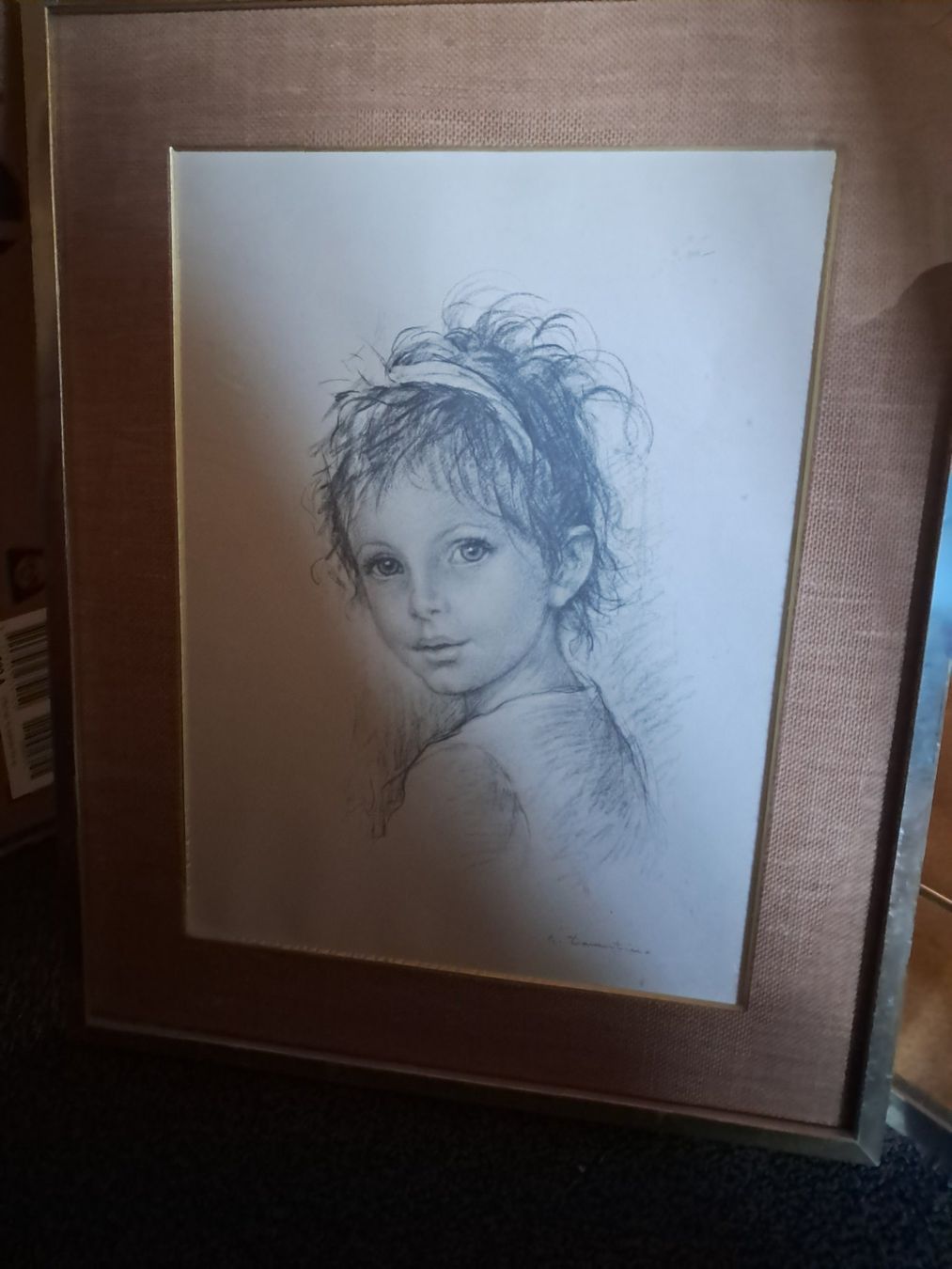 Poster & Bilder: Zeichnung 'Mädchen' 47 cm x 58 cm – Gebraucht aus Kienberg von PhilipMallony 1