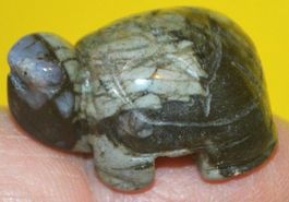 Deko – Heilsteine F-476 – Schildkröte – Rhyolith – 3x2cm