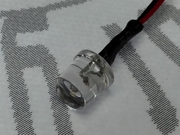 Elektronikbauteile: Flachkopf-LED 5mm verkabelt 12V DC, UV – Neu (gemäss Beschreibung) aus Luzern von Salefactory 2