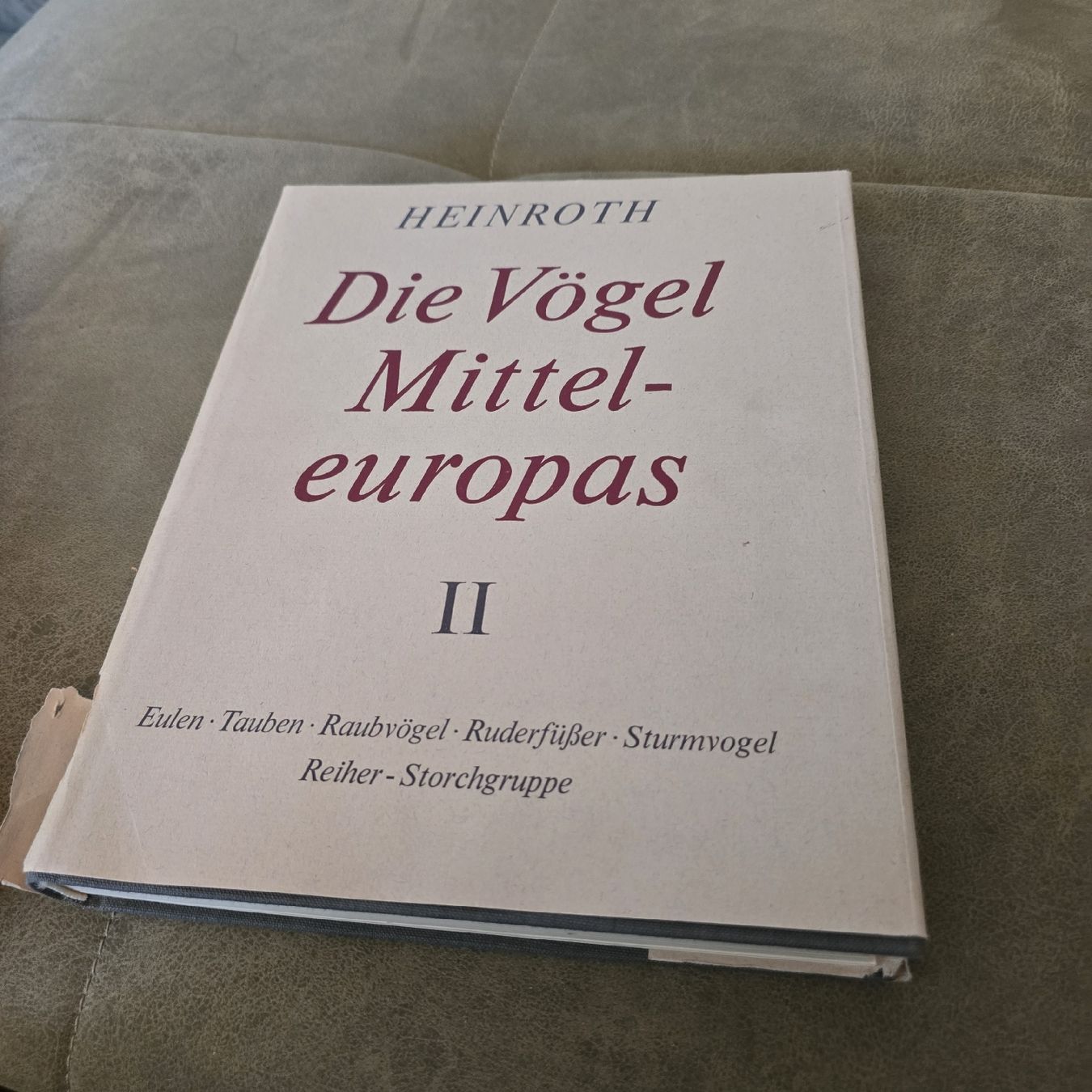Libri: Die Vögel Mitteleuropas - Dr. Oscar Heinroth – Usato da Boswil venduto da Mistery79090