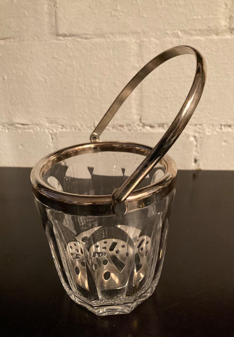 Altro: Eiskübel Vintage -Kristallglas - versilbert - mit Einsatz – Usato da Riniken venduto da begeh-r-bar 1
