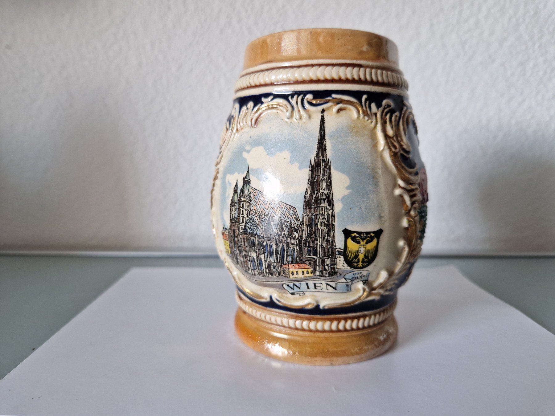 Bicchieri: Alter Wiener Bierkrug Wien – Usato da La Croix (Lutry) venduto da Lecollectioneur 1