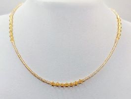 Damenhalskette Swarovski Kristalle in Citrine Gelb