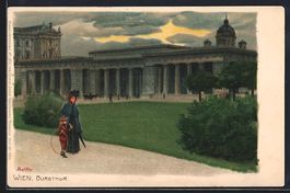 Künstler Paul Hey: Wien, Partie am Burg