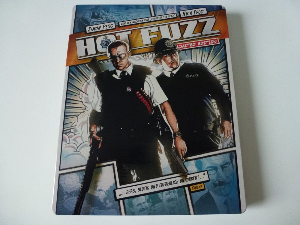 Hot Fuzz - (Steelbook Comic-Cover) Blu-Ray (Neu (gemäss Beschreibung ...