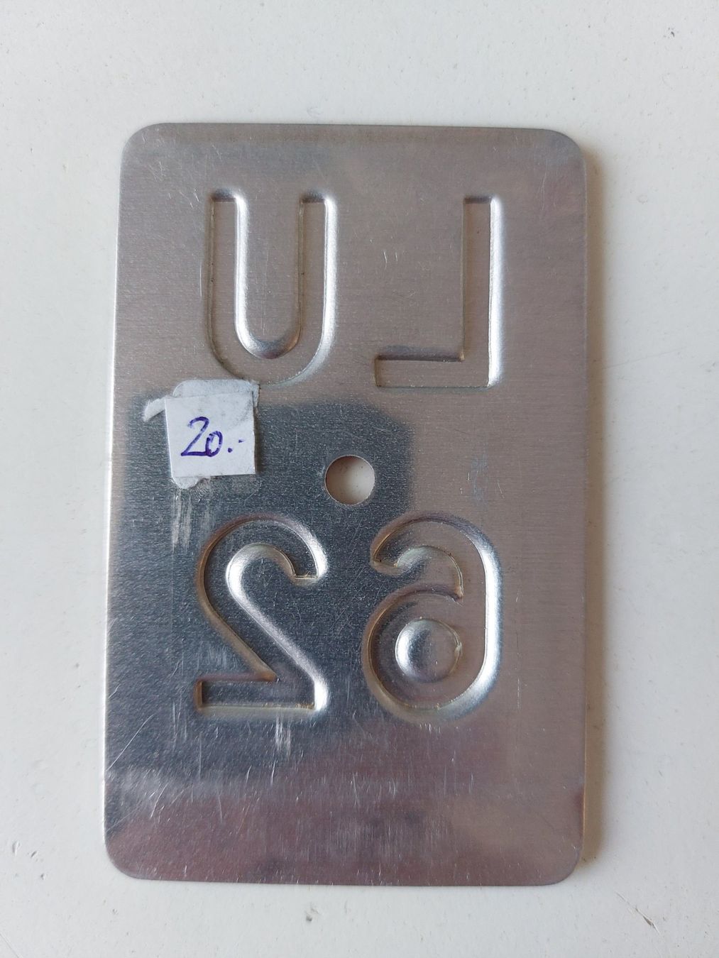 Sachs Schilder: Velonummer LU 62 plaque Velo – Gebraucht aus Schenkon von Uhu007 1