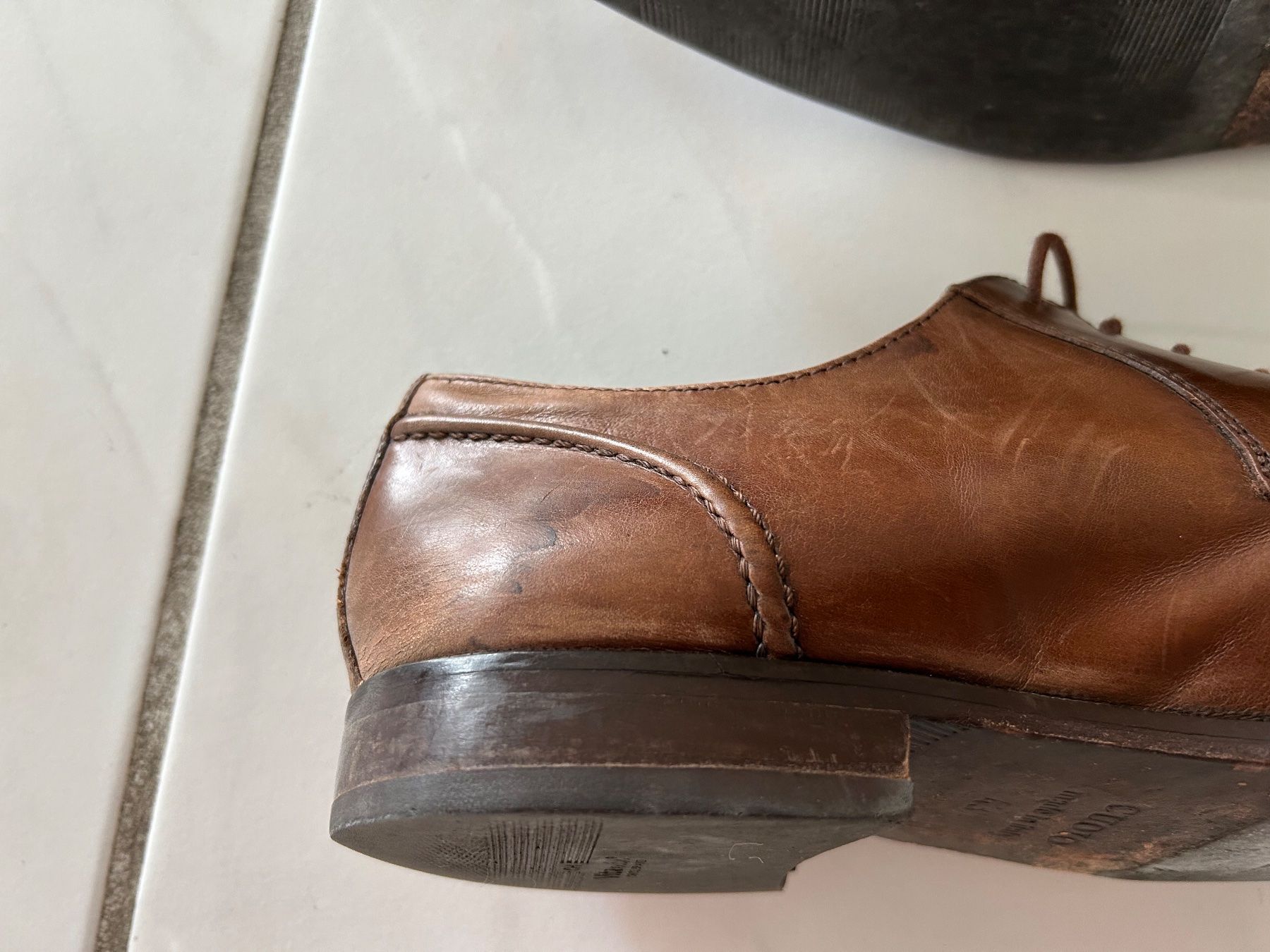 Herrenschuhe: Herren Lederschuh Pasito, Grösse 43 1/2 – Gebraucht aus Gutenswil von walker60 5