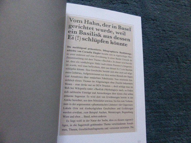 Libri: Basel,Geschichte vom Basilisk,Künstl. C.Ziegler,Text M.Urfer – Usato da Lausen venduto da liesfisch 7