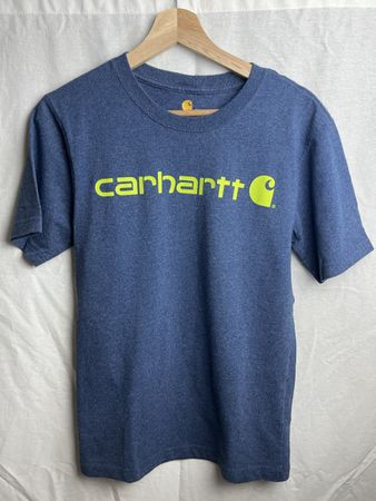 T-shirt Carhartt bleu logo jaune