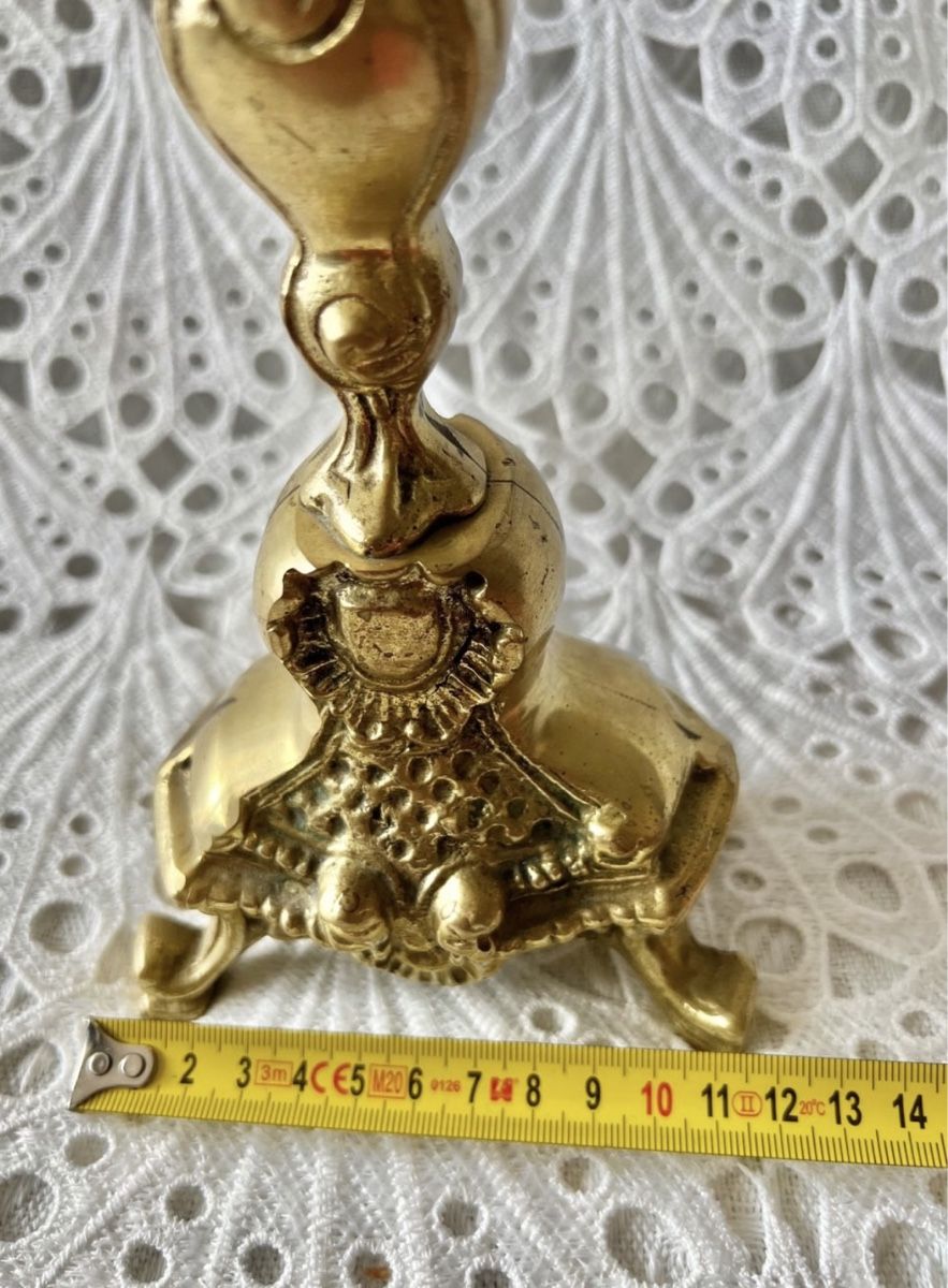 Kerzenständer: Messing Kerzenständer 6cm Dm Barock Stil 1200 Gram – Gebraucht aus Frenkendorf von Only1 9