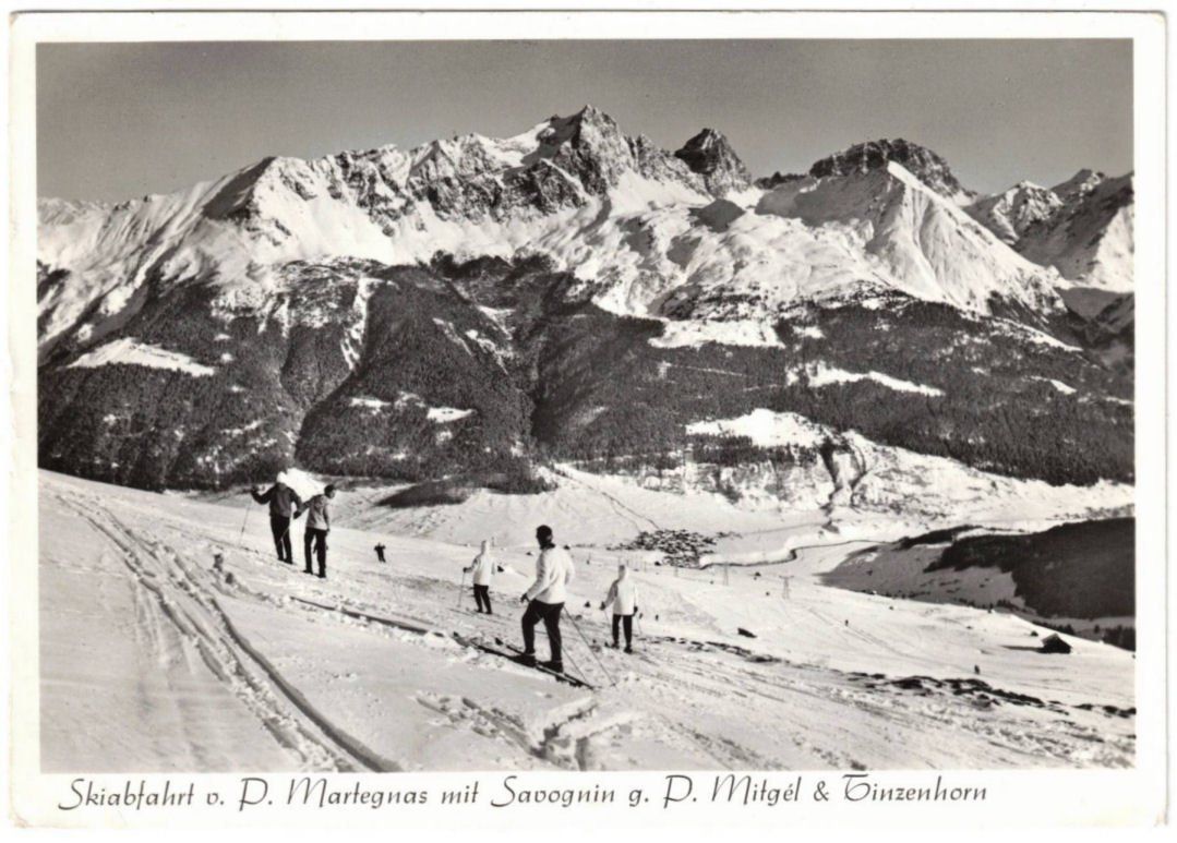 Cartoline postali: Savognin - Skilift Martegnas – Usato da Binningen venduto da Mountainrider