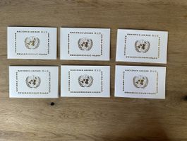 Nations Unies - 6x Dankeskarten 5x Postkarten