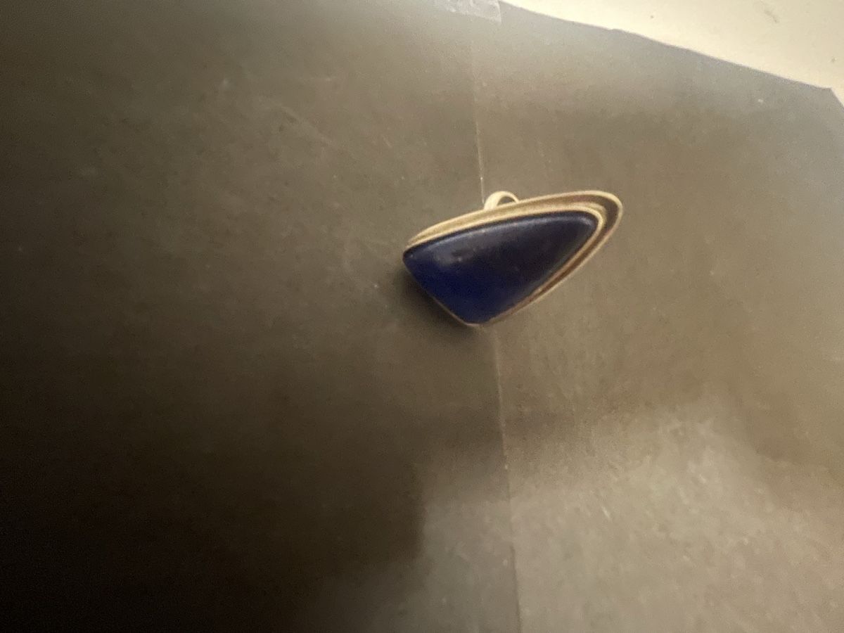 Anelli: Lapislazuli Silberring, Grösse ? – Usato da Meierskappel venduto da Hala03