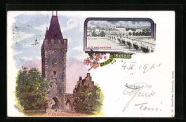 Basel, Alte Rheinbrücke, St. Albantor
