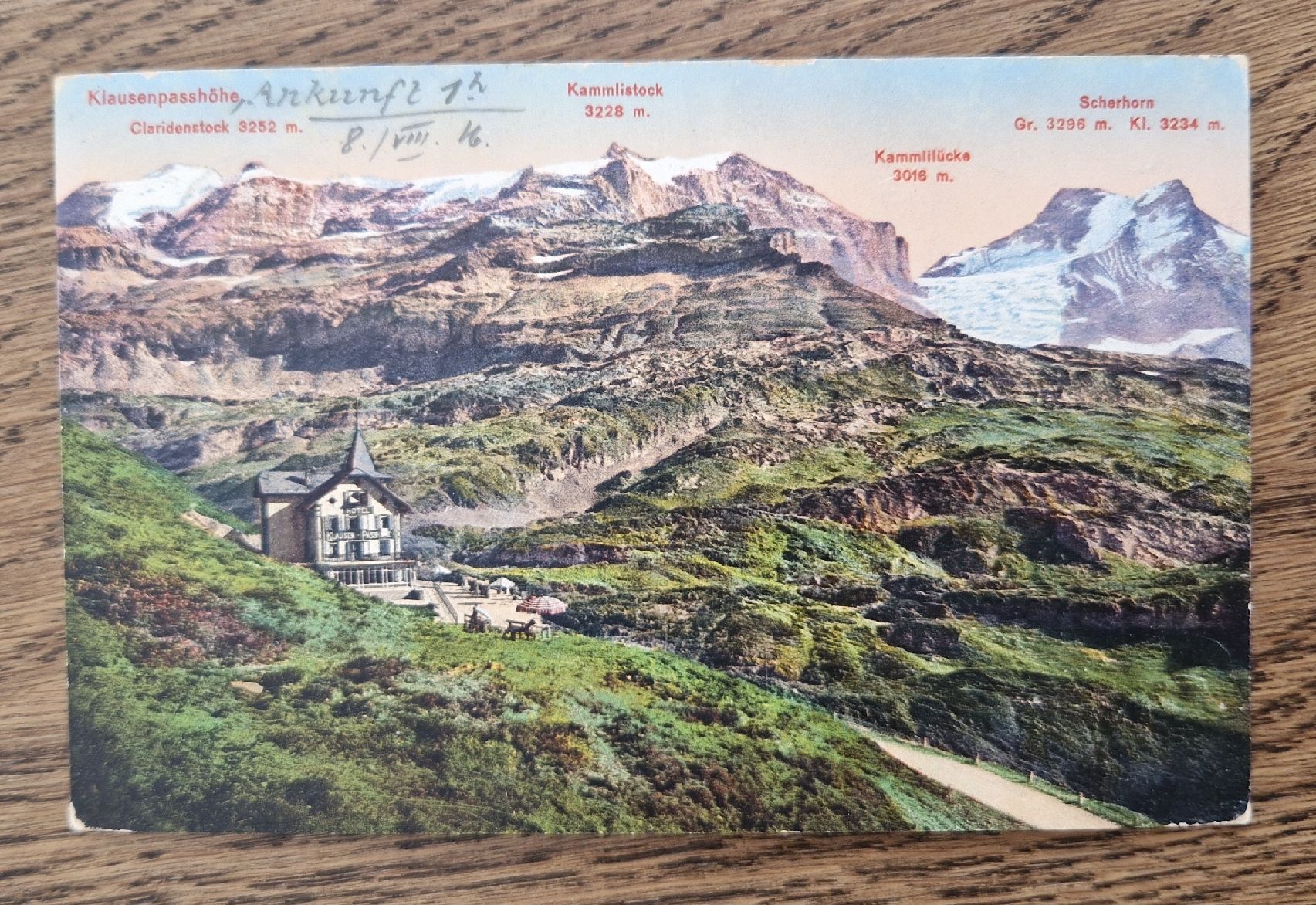 Cartoline postali: Hotel Flüelapasshöhe 1916 – Usato da Ebikon venduto da Donar50