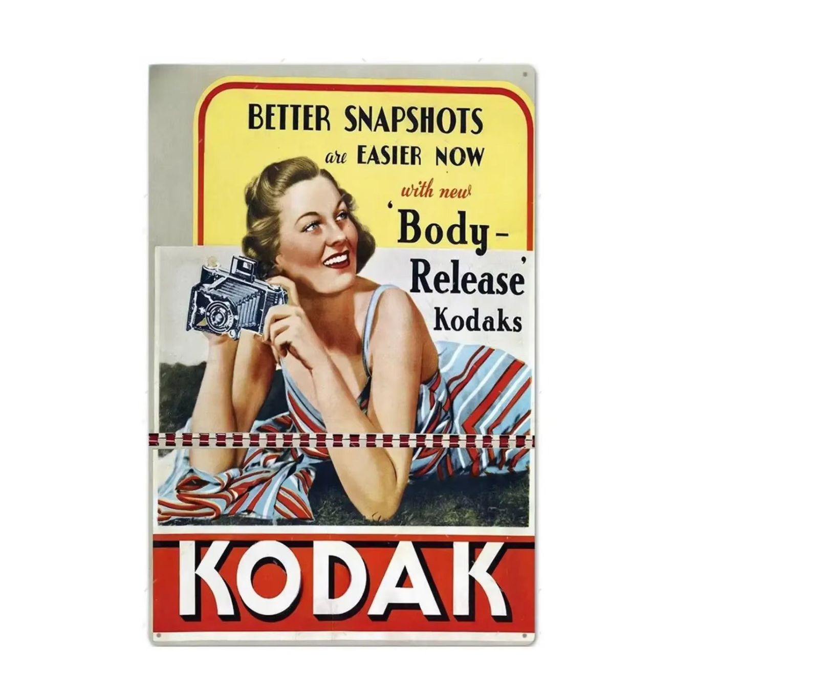 Insegne: Plaque Blechschild Kodak Film – Nuovo e nell'imballaggio originale da Uvrier venduto da AlpineTreasures