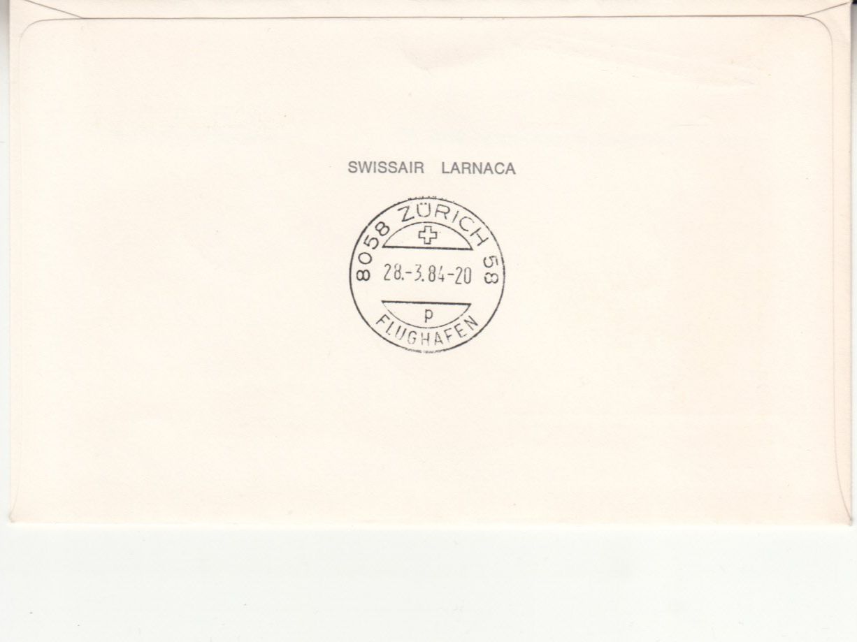 Alle Briefmarken: SLH RF 84.3 b Larnaca - Zürich – Gebraucht aus Bürglen TG von StampGraf 1