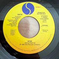 Data - Stop / US-Promo 1985 - Very nice Copy