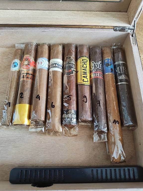 Humidor per sigari: Humidor mit 9 Zigarren – Usato da Ruggell venduto da Momorizzio 2