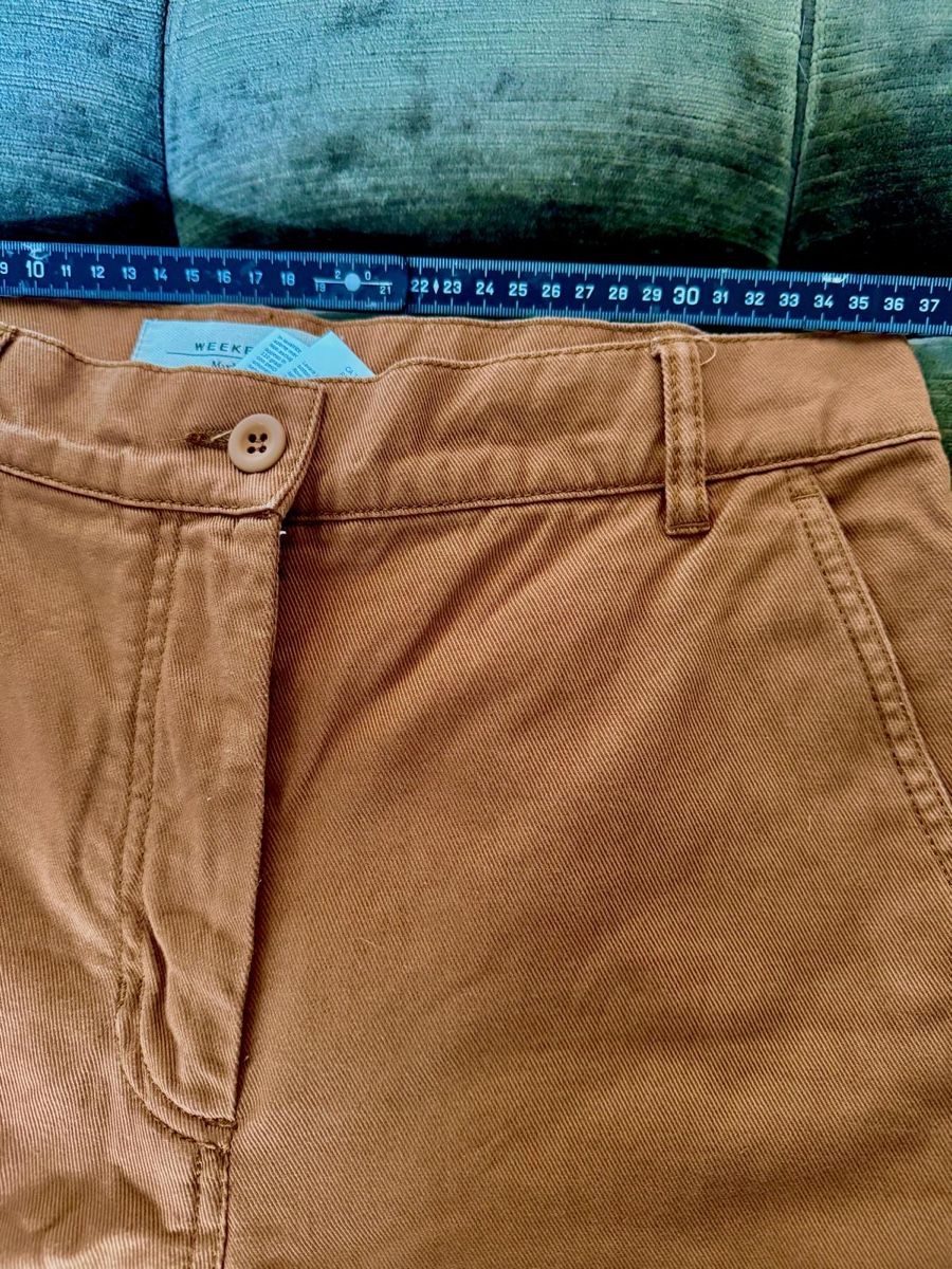 Max Mara Pantaloni: MaxMara Weekend Trousers Size 6 Rust Brown - Cotton Blend – Nuovo (secondo la descrizione) da Kilchberg ZH venduto da Suisse500 5