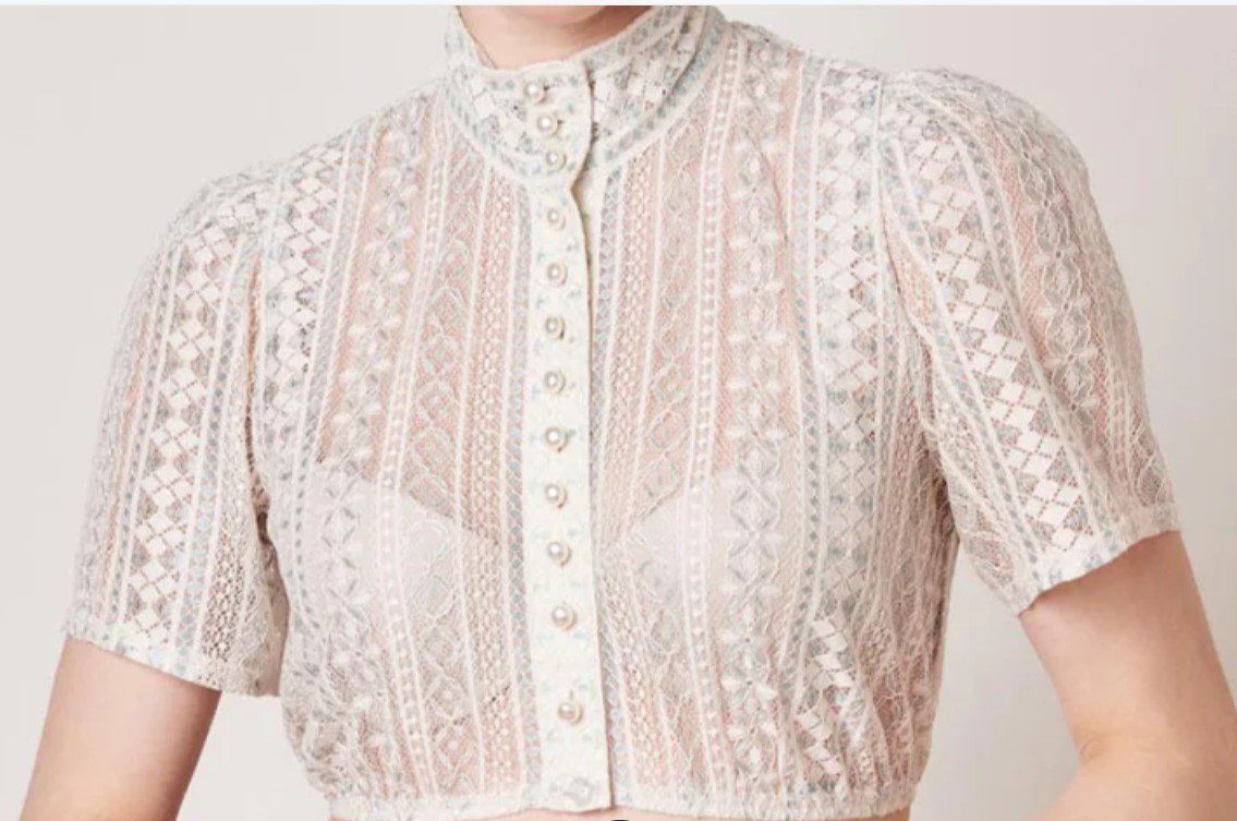 Krüger Camicette: Dirndlbluse Grösse 38, NEU – Nuovo e nell'imballaggio originale da Dietikon venduto da Klopfer05