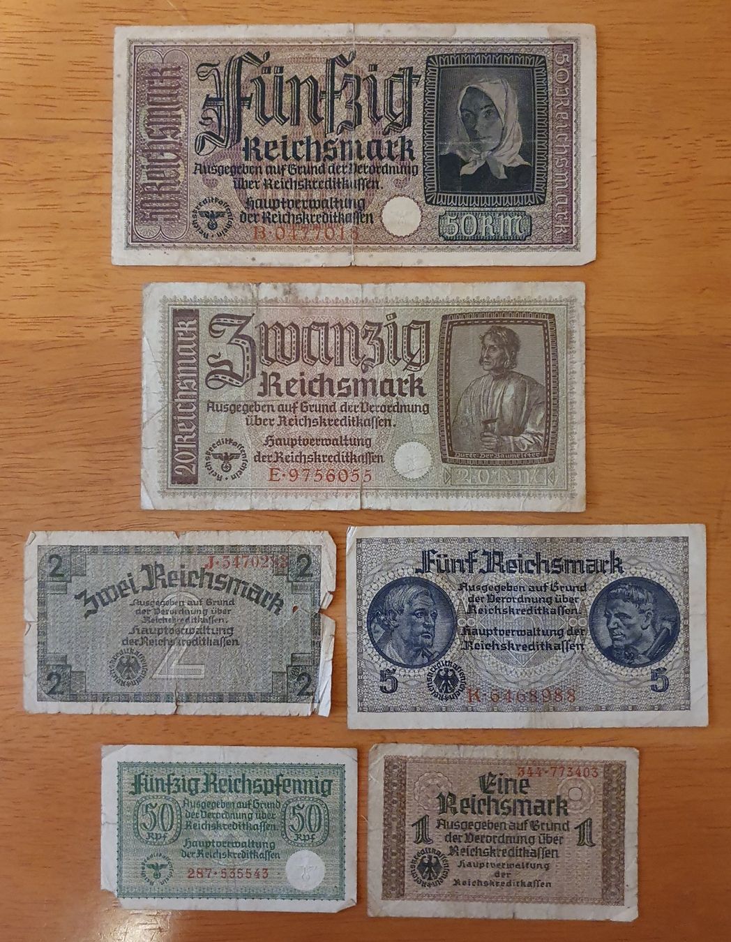 Banknoten: Banknote reichsmark – Gebraucht aus Pregassona von eld_st6b