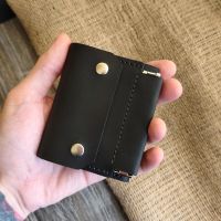 Exklusives Herren-Portemonnaie aus Crazy Horse Leder – Handg