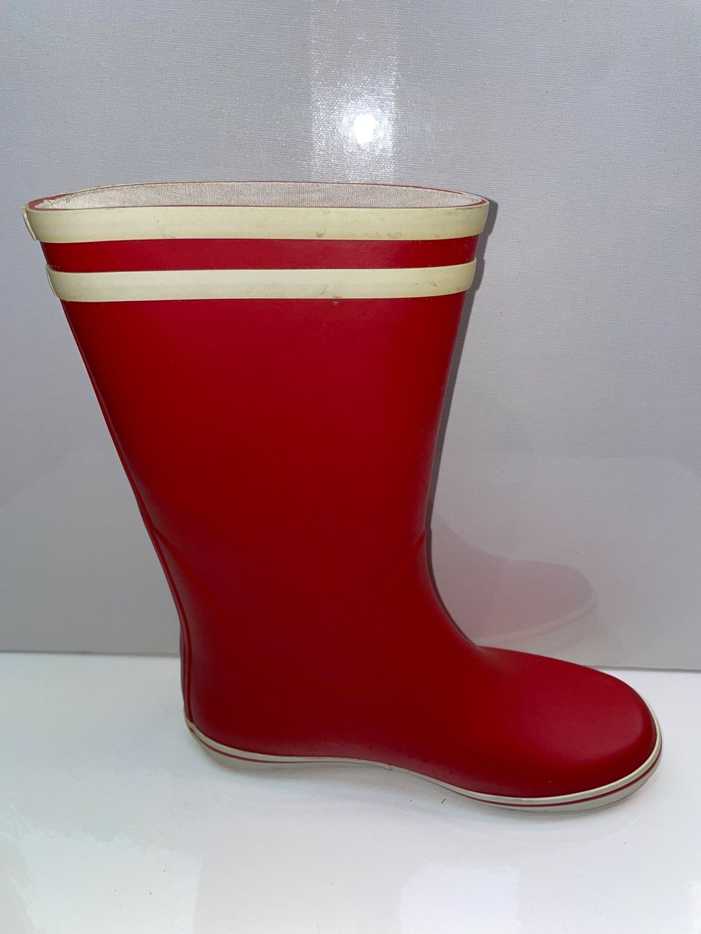 Scarpe da uomo: rote Aigle Gummistiefel Model 'MALOUINE', Grösse 37 – Usato da Wolfhausen venduto da Mawere 1