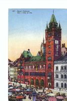 Basel Rathaus L'Hôtel de Ville, Marktplatz  1932