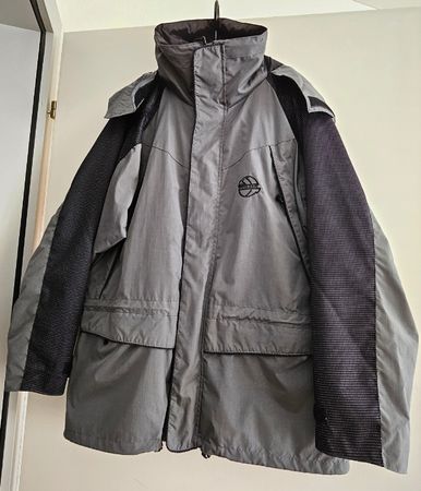 Regenjacke Herren 'Active Outdoor' schwarz-grau Gr. L
