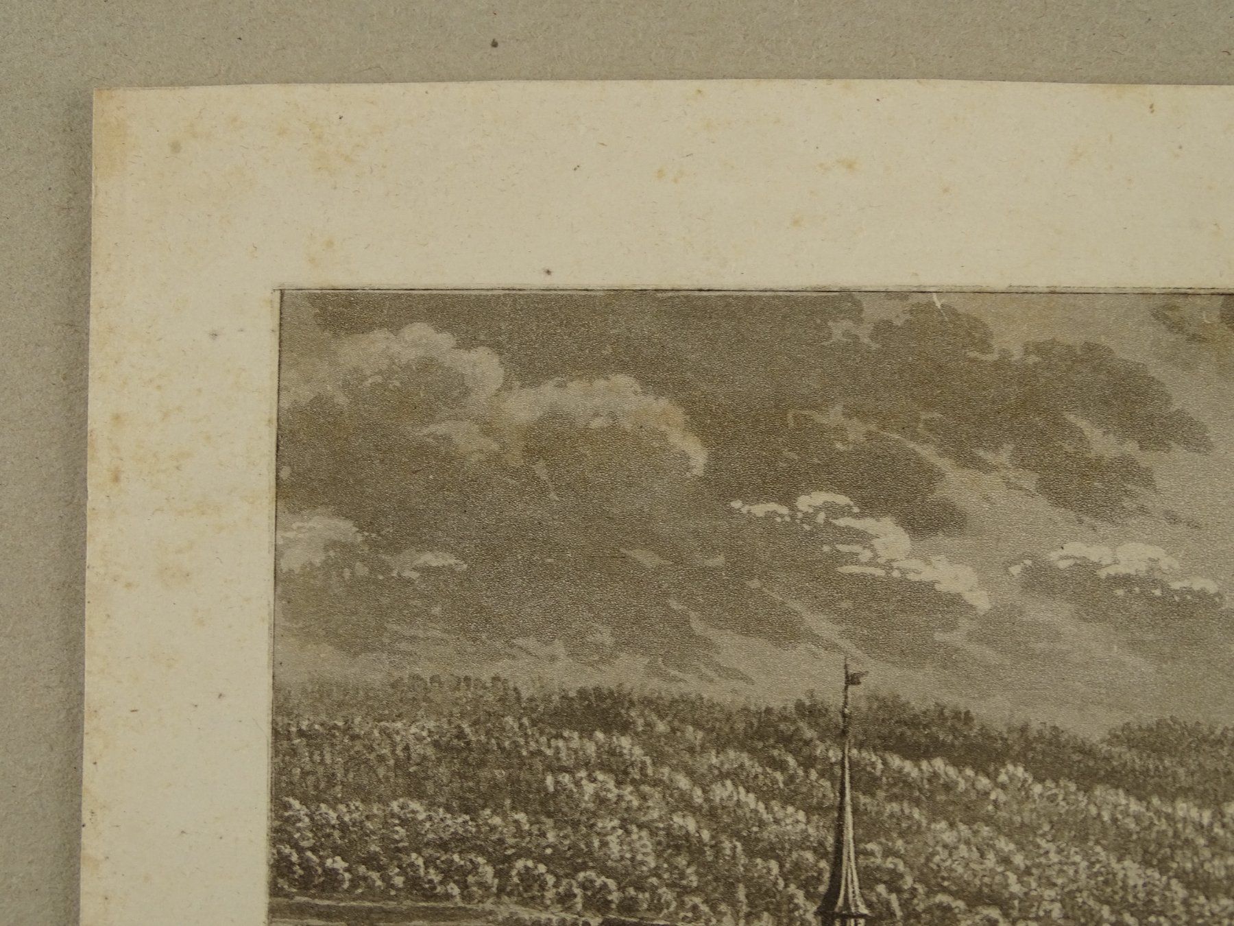 Incisioni: TÖSS, WINTERTHUR, AQUATINTA 1845 – Usato da Grüningen venduto da Kartensammler 3