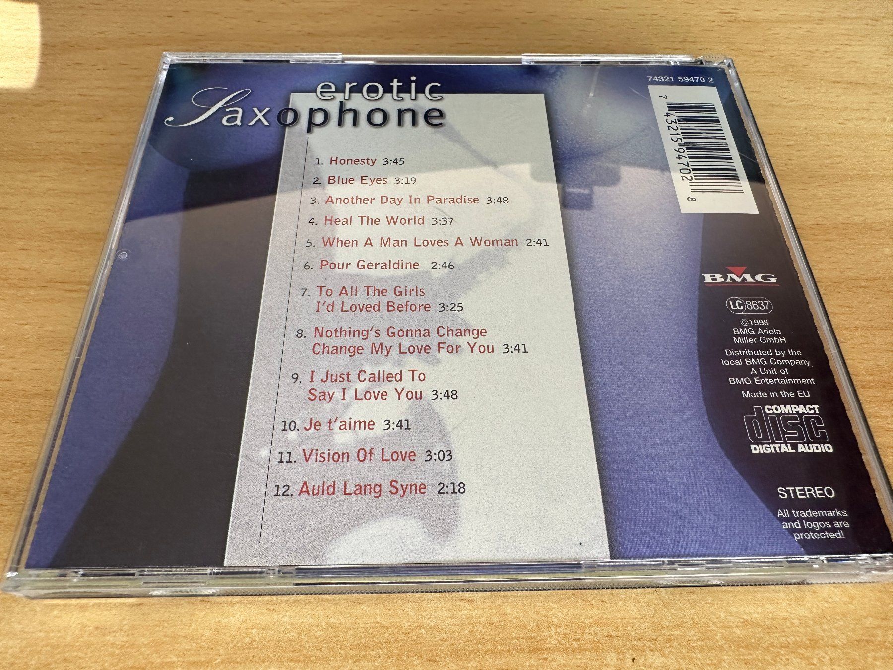 CD: Various – Erotic Saxophone – Usato da Rikon im Tösstal venduto da Alpenmutz 1