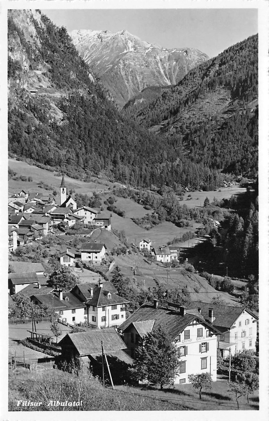 Cartoline postali: Albulatal, Filisur – Usato da Ottikon b.Kemptth. venduto da Neptun1974