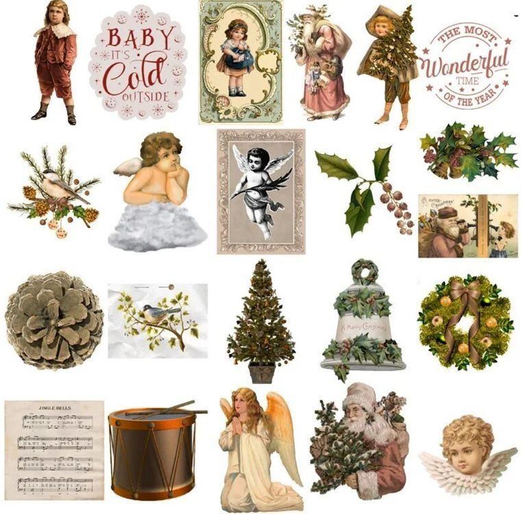 50 Stk. Sticker Aufkleber - Vintage Engel (Neu und originalverpackt) in ...