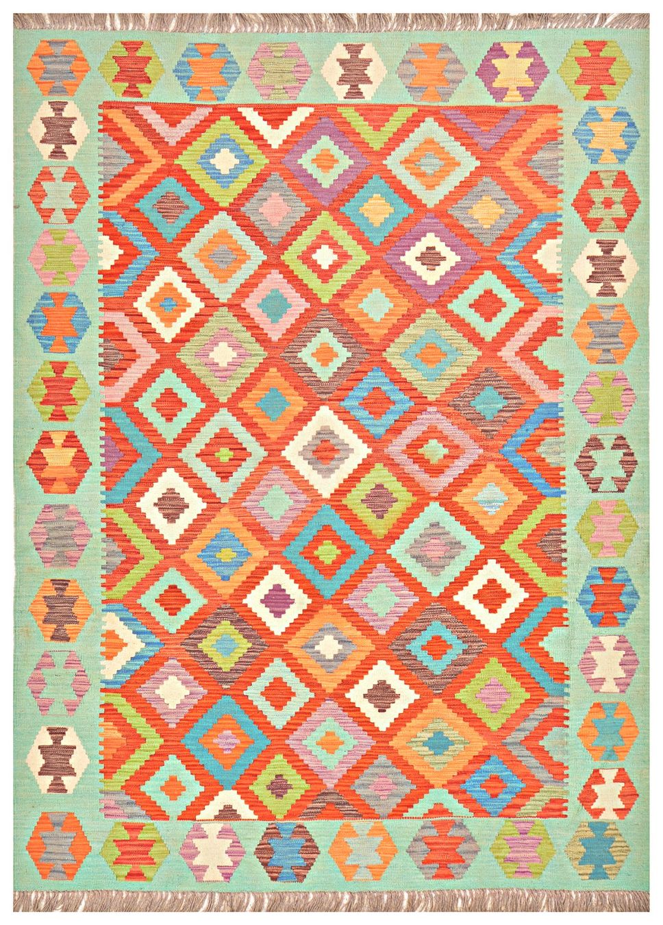 Kelim Tappeti: Oriente Kelim Teppich 170x240 Cm – Nuovo e nell'imballaggio originale da Lahore venduto da Fairways79