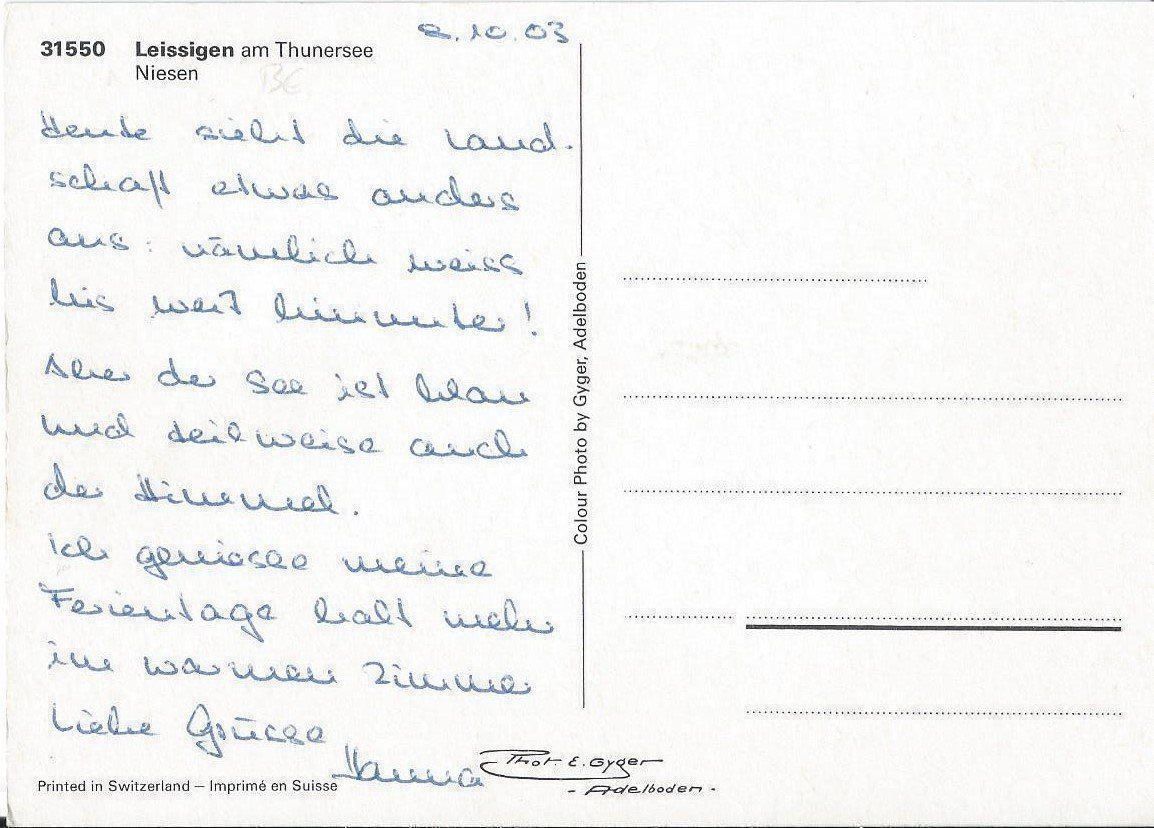 Cartoline postali: Leissigen am Thunersee BE – Usato da Rothrist venduto da Stranglehold 1