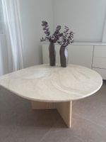 Travertin Stein Couchtisch Coffeetable beige