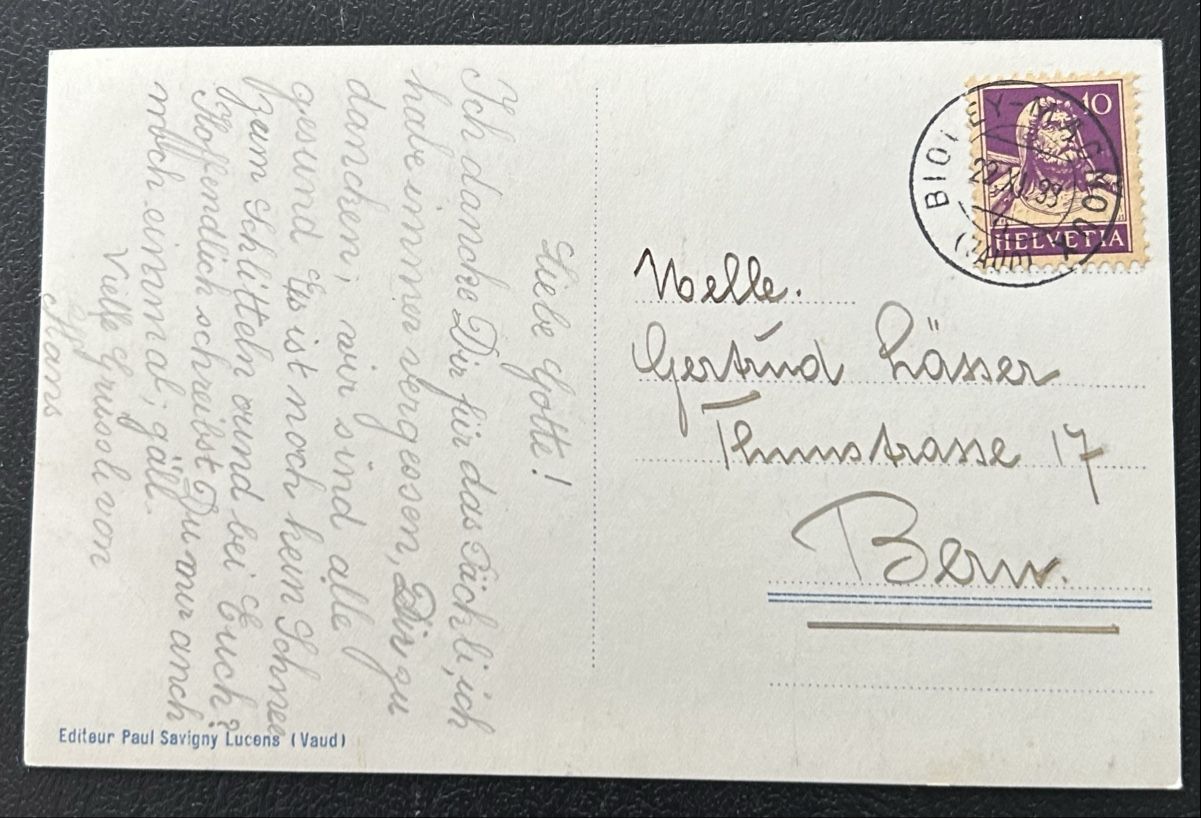 Cartoline postali: AK Bioley Magnoux – Usato da Horw venduto da Tellbub 1