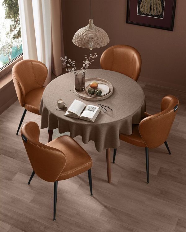 Sedie: Esszimmerstühle 2er Set Kunstleder Mid-Century ECCO – Nuovo e nell'imballaggio originale da Lachen SZ venduto da MAMORU-MOEBEL 2