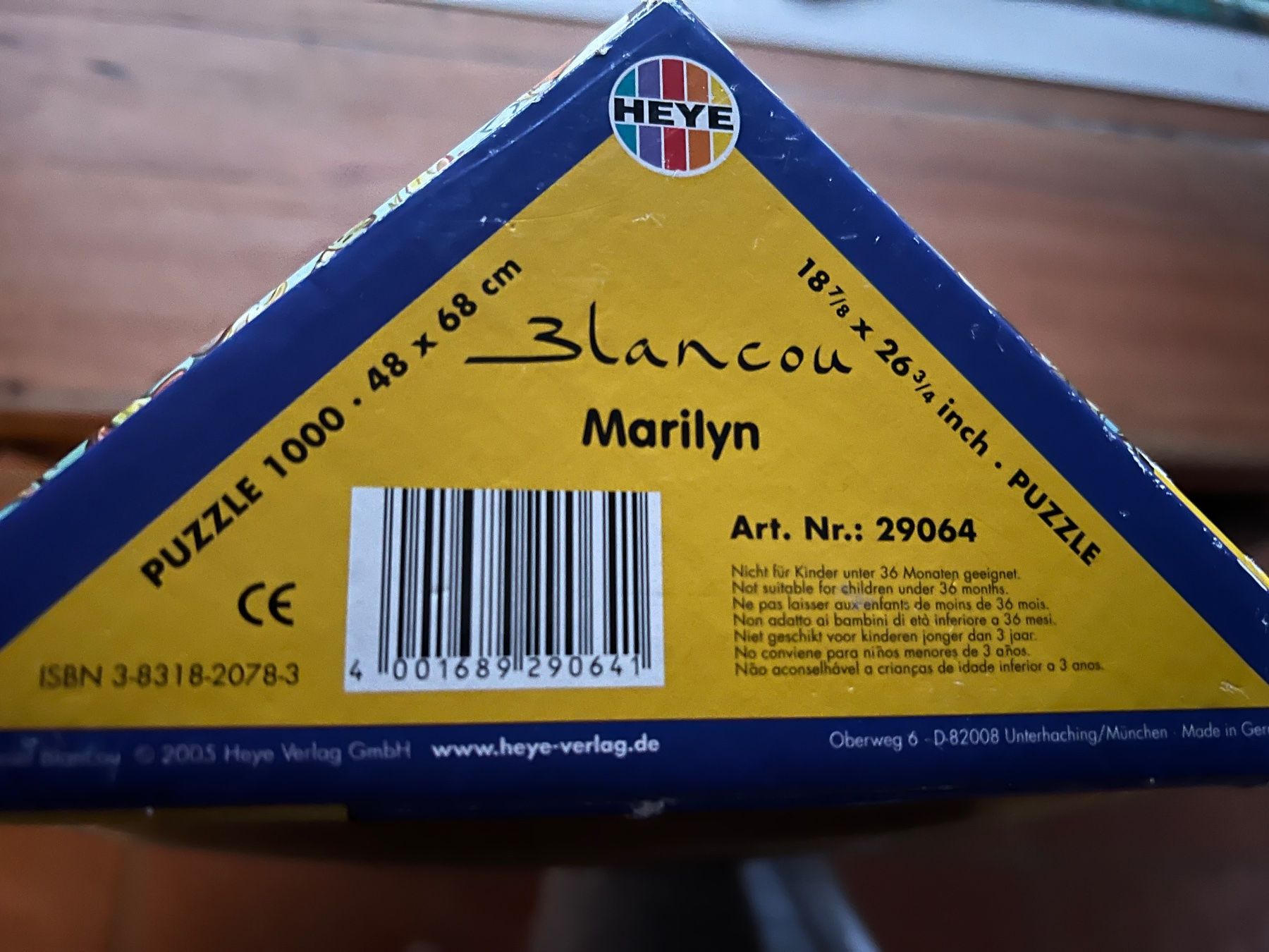 Heye Puzzle: 1000 Pzzle von Heye Blancou "Marilyn" – Usato da Steffisburg venduto da 9MOMO5 1