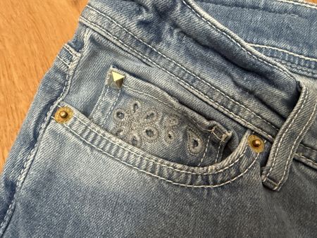 Jeans CAMBIO Piper Cropped, Grösse 36 hellblau guter Zu