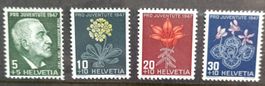 Sellos Suiza 1947, Pro Juventute, nuevos